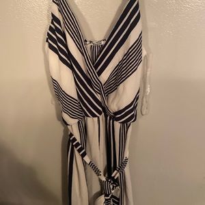 Size Medium jumpsuit sheer type material/thin silky fabric